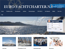Tablet Screenshot of euro-yachtcharter.nl